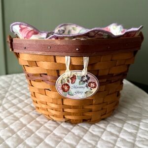 Longaberger May Series Morning Glory Basket Combo - 2000